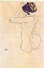 Famous Blue Paintings - Nude with a blue headband